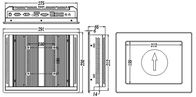 IPPC-1002T 10,4” industrial toda em um cartão-matriz do processador central da série do tela táctil I3 I5 I7 U do PC