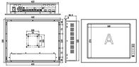 IPPC-1701T 17&quot; o monitor industrial 1 do tela táctil do PC estendeu o processador central Desktop do apoio I3 I5 I7 do entalhe