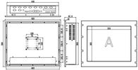 IPPC-1901T2-R 19&quot; cartão-matriz múltiplo do processador central da série da pasta I3 I5 I7 U da placa do computador industrial superior do tela táctil da prateleira