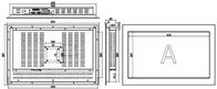 IPPC-2306TW 23,6&quot; cartão-matriz industrial do processador central da série do PC I3 I5 I7 U do tela táctil
