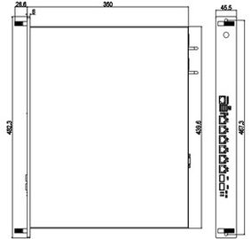 Hardware 1U 6LAN IPC 6 Intel Giga LAN Optional 2 Giga SFP do guarda-fogo de rede de NSP-1961-2F