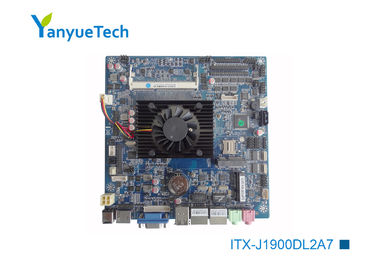 Cartão-matriz do ITX do PC ITX-J1900DL2A7 industrial o mini soldou COM a bordo do processador central 10 de Intel J1900